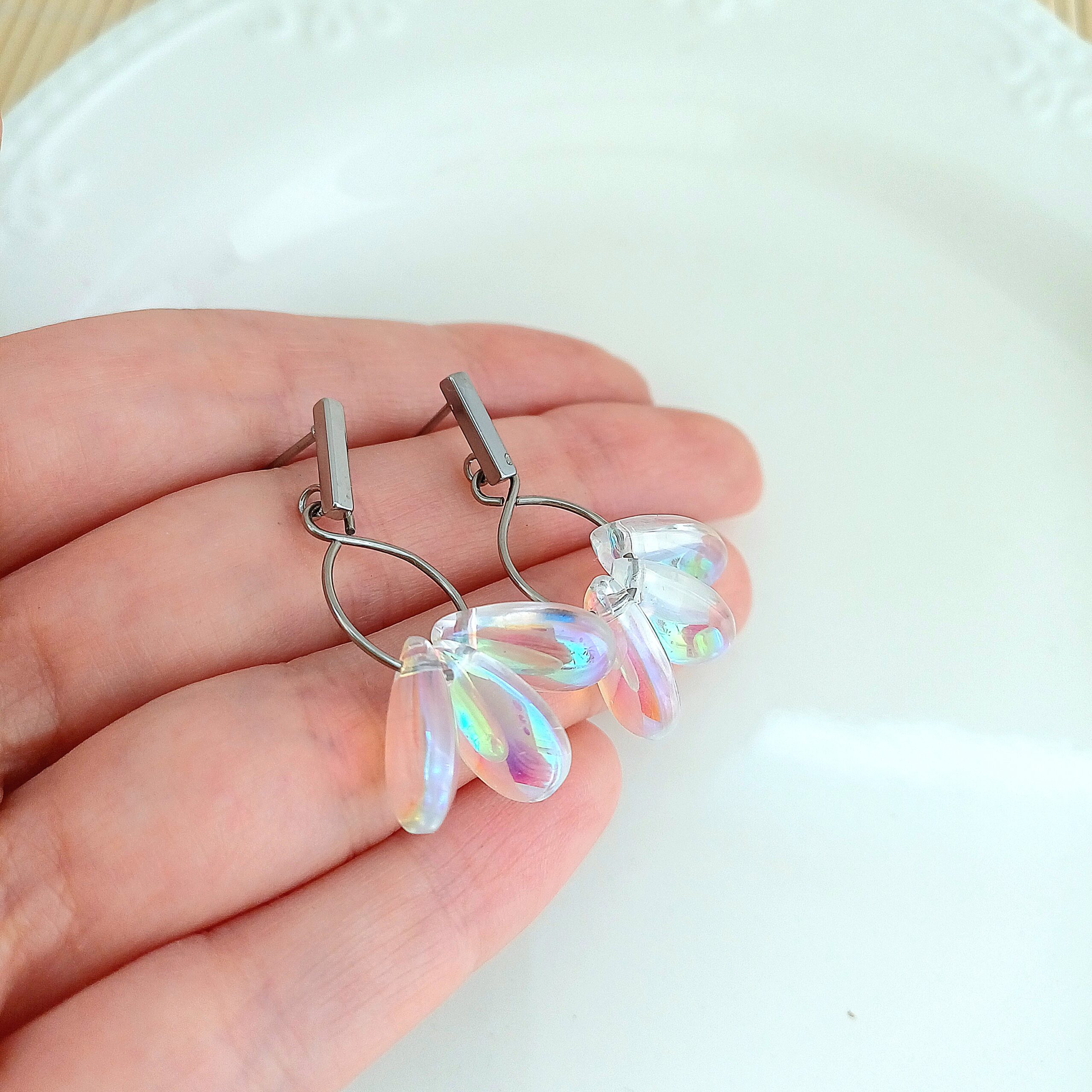 Cercei raze de soare - cu efecte la lumina